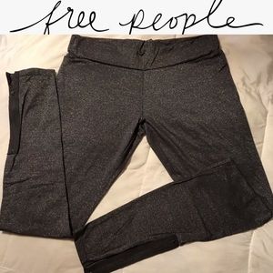3/$30 Free People Grey Metallic Leggings